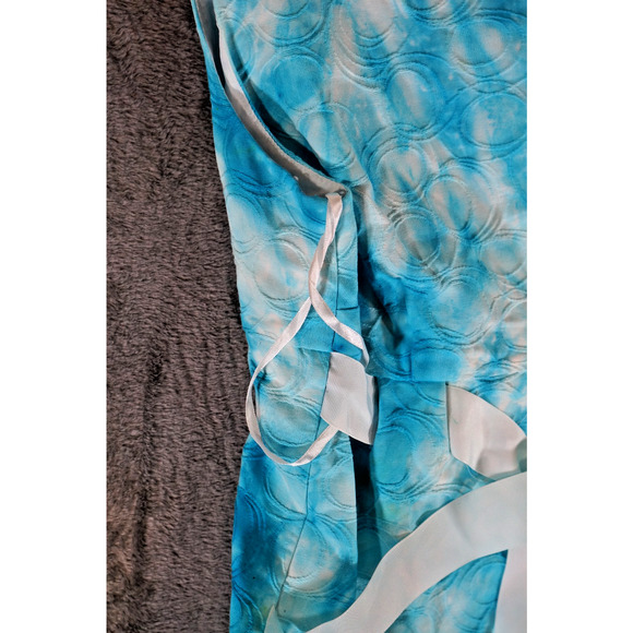 Kim Rogers Woman 16W Blue Tie-Dye Sleeveless Fit & Flare Dress Artisan Dyed - Picture 5 of 16